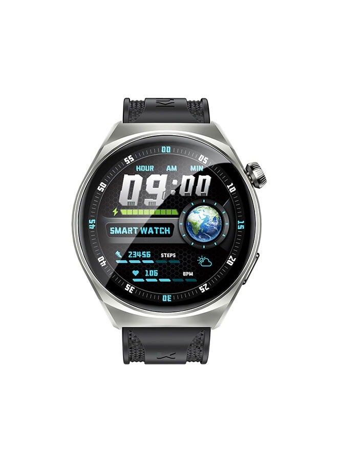 KUMI GW6 Sports Smartwatch AMOLED Display Yoga Exercise 100 Sports Detection Maps Navigation Smart Bracelet Sliver - Image 1