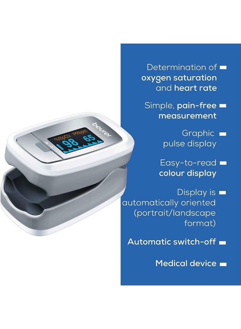 Beurer pulse oximeter with heart rate monitor - po30 - Image 5