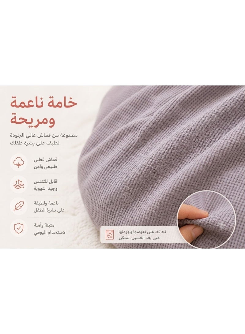 StarKids Multi-Purpose Baby Nursing Pillow | U-Shaped Feeding Support Cushion | Turkish Fabric | Tummy Time & Sitting Support - Image 5