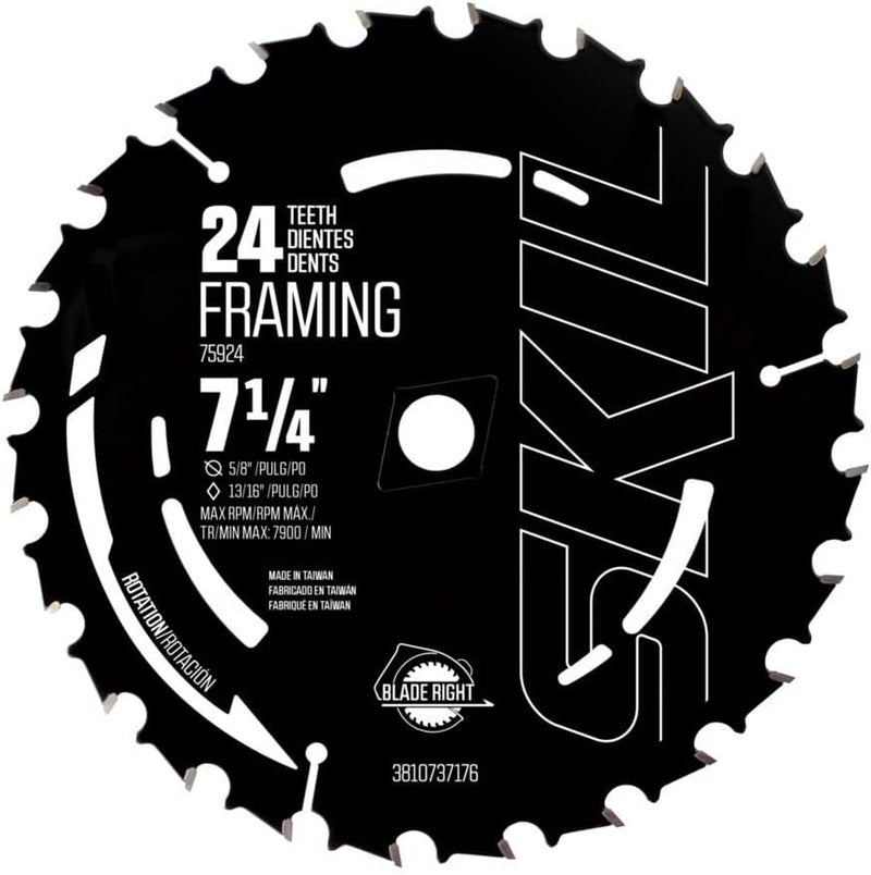 SKIL 75924 7-1/4" 24-Tooth Circular Saw Blade - Image 3