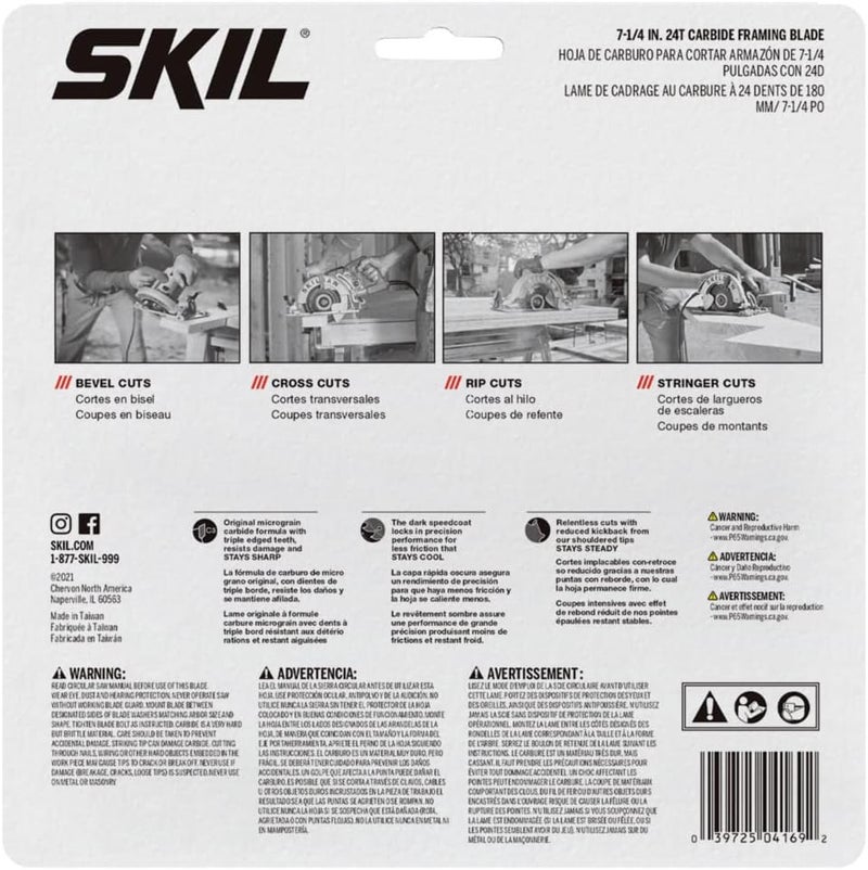 SKIL 75924 7-1/4" 24-Tooth Circular Saw Blade - Image 4