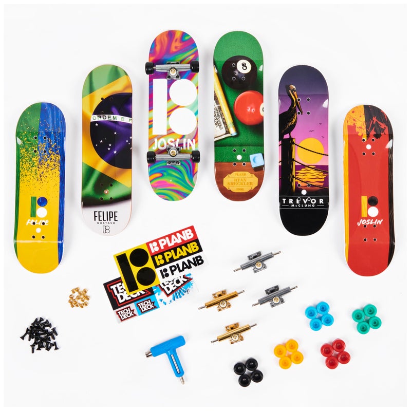 Tech Deck تكنيك ديك، حزمة مكافأة سك8 شوب للوحة الأصابع، ألواح تزلج صغيرة قابلة للتجميع والتخصيص (الأنماط قد تختلف) - Image 2