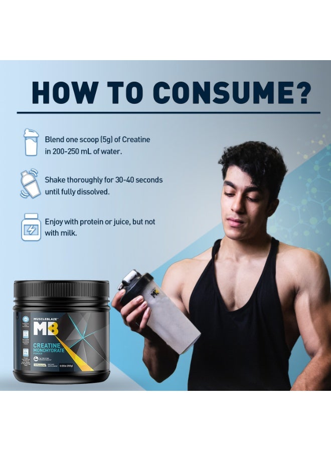 MuscleBlaze Unflavored Creatine Monohydrate Powder 250g