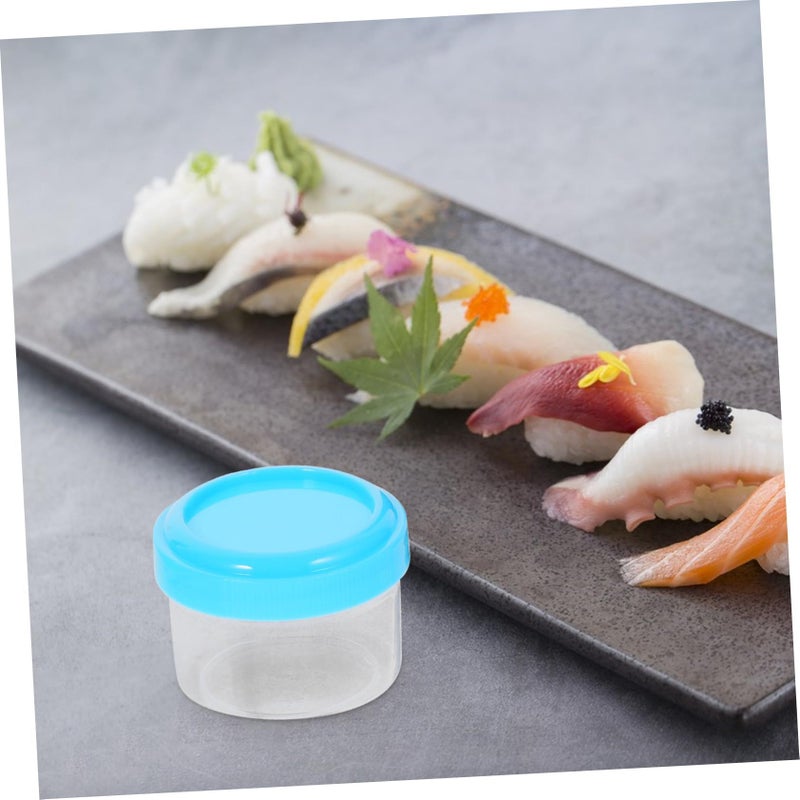 6Pcs Reusable Mini Sauce Cups With Lids For Salad Dressing Meal Prep Office Random Color - Image 5