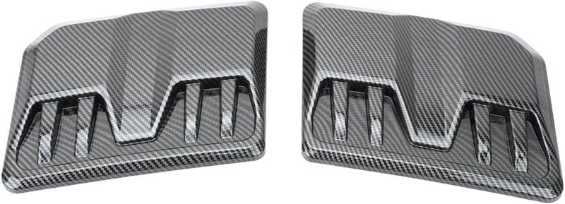 2 Pcs Car Engine Hood Vents Covers for 2015-2022 Chevy Colorado, Front Air Flow Intake Stylish Exterior Decoration Trim Vehicle Accessories,Carbon Fiber Pattern - Image 1
