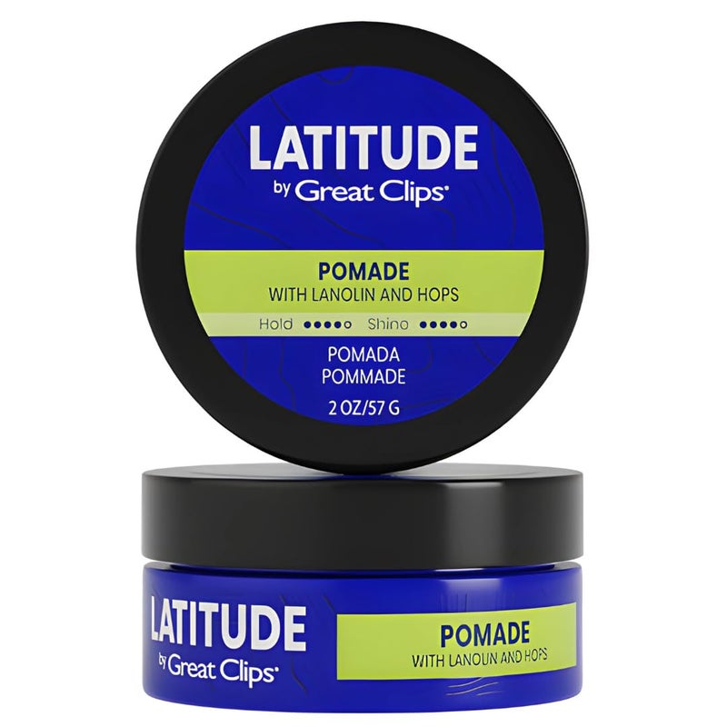 GREAT CLIPS LATITUDE Pomade | Hair Gel for Men | High Hold + High Shine | 2oz