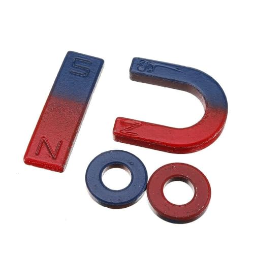 DEZIINE.Fx®Science Magnets Set for Education Science School Classroom Experiment Tools for Kids Including Bar/Ring/Horseshoe/Thread/Car Magnet (Model No :- 3) - Image 3