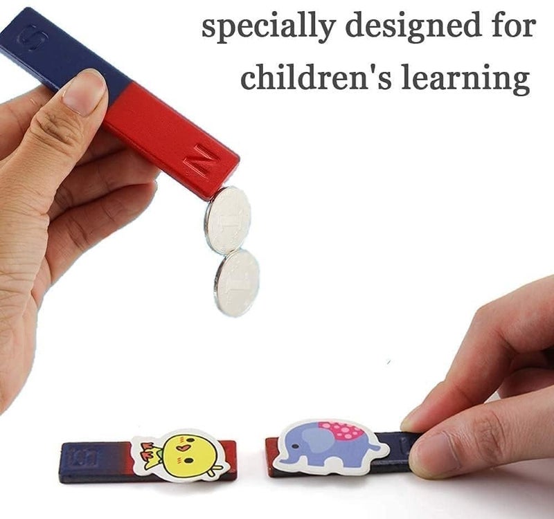 DEZIINE.Fx®Science Magnets Set for Education Science School Classroom Experiment Tools for Kids Including Bar/Ring/Horseshoe/Thread/Car Magnet (Model No :- 3) - Image 4
