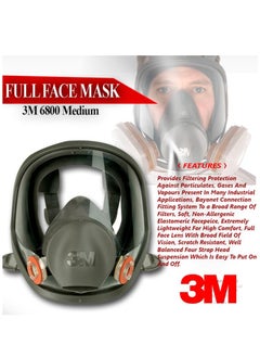 3M 3M™ 6800 Reusable Full Face Mask Respirator, Medium  - Image 2