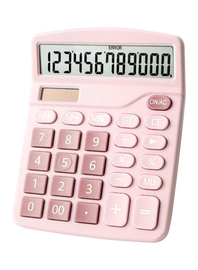 12-Digit Desktop Standard Function Calculator Pink - Image 1