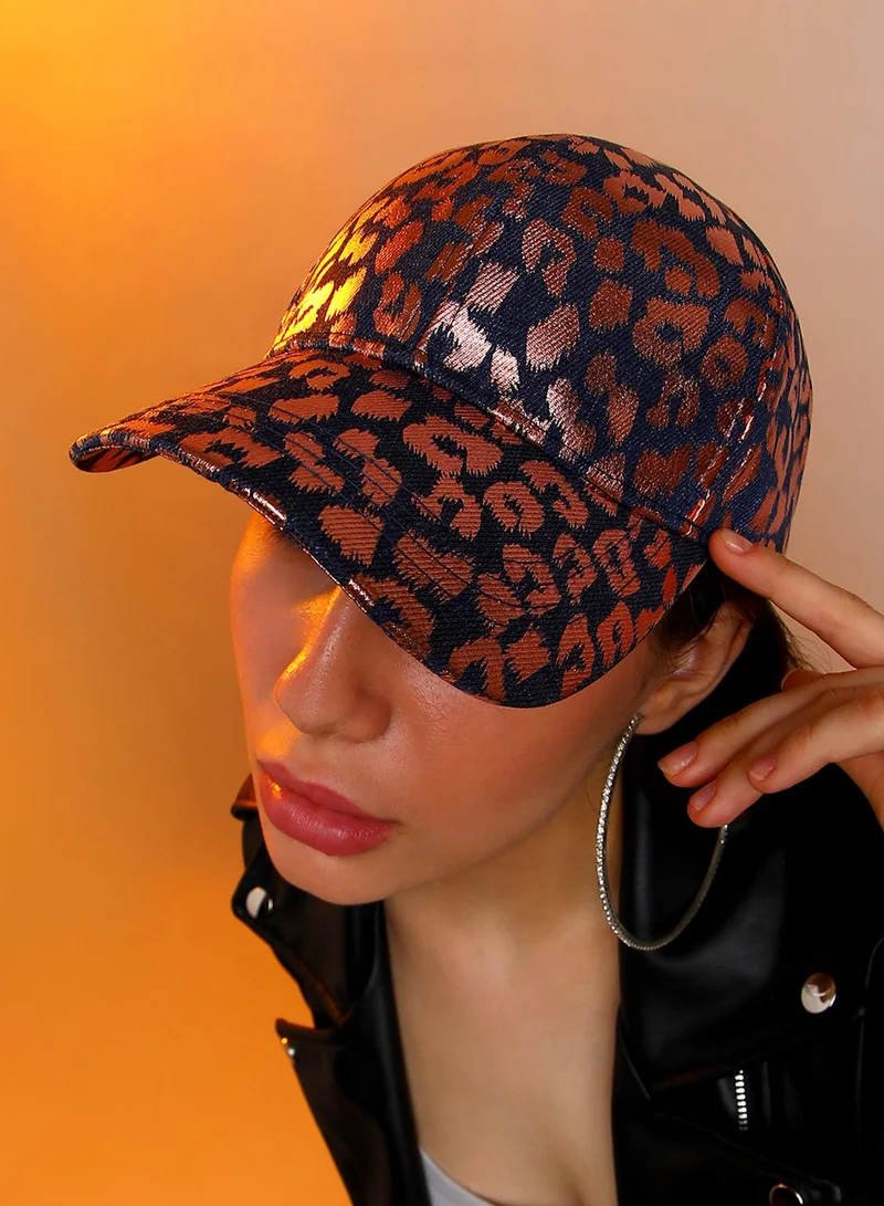 Haute Sauce  Metallic Leopard Baseball Cap  | Best Price UAE