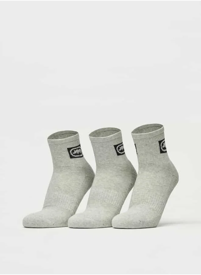 Ecko Unltd. Set of 3 - Ecko Unltd Logo Detail Ankle Length Socks