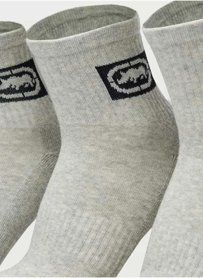 Ecko Unltd. Set of 3 - Ecko Unltd Logo Detail Ankle Length Socks