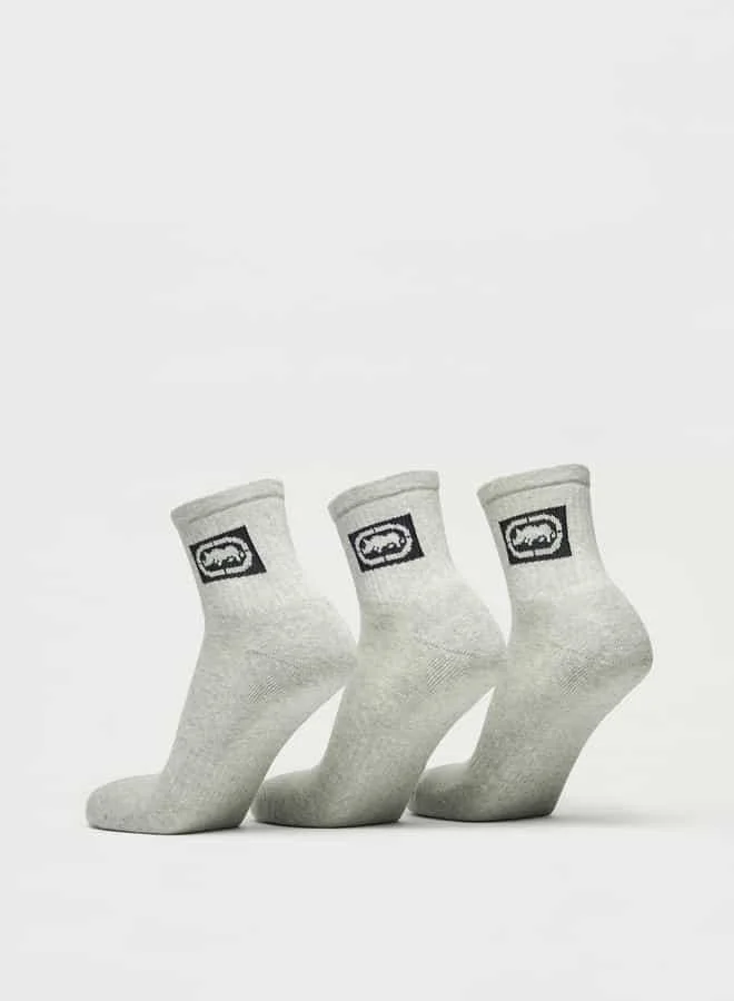 Ecko Unltd. Set of 3 - Ecko Unltd Logo Detail Ankle Length Socks