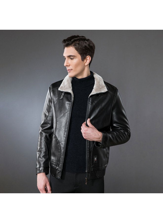 Tucano business Casual Windproof Long Sleeve Lapel Coat For Autumn/winter, Biker Jacket Top - Image 5