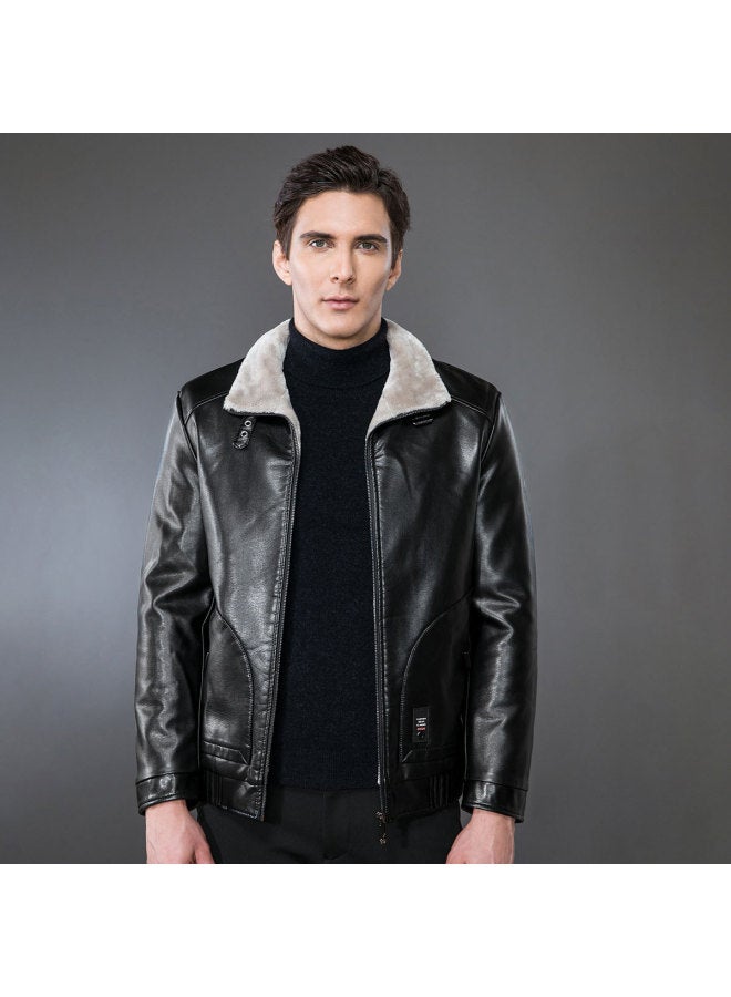 Tucano business Casual Windproof Long Sleeve Lapel Coat For Autumn/winter, Biker Jacket Top - Image 2