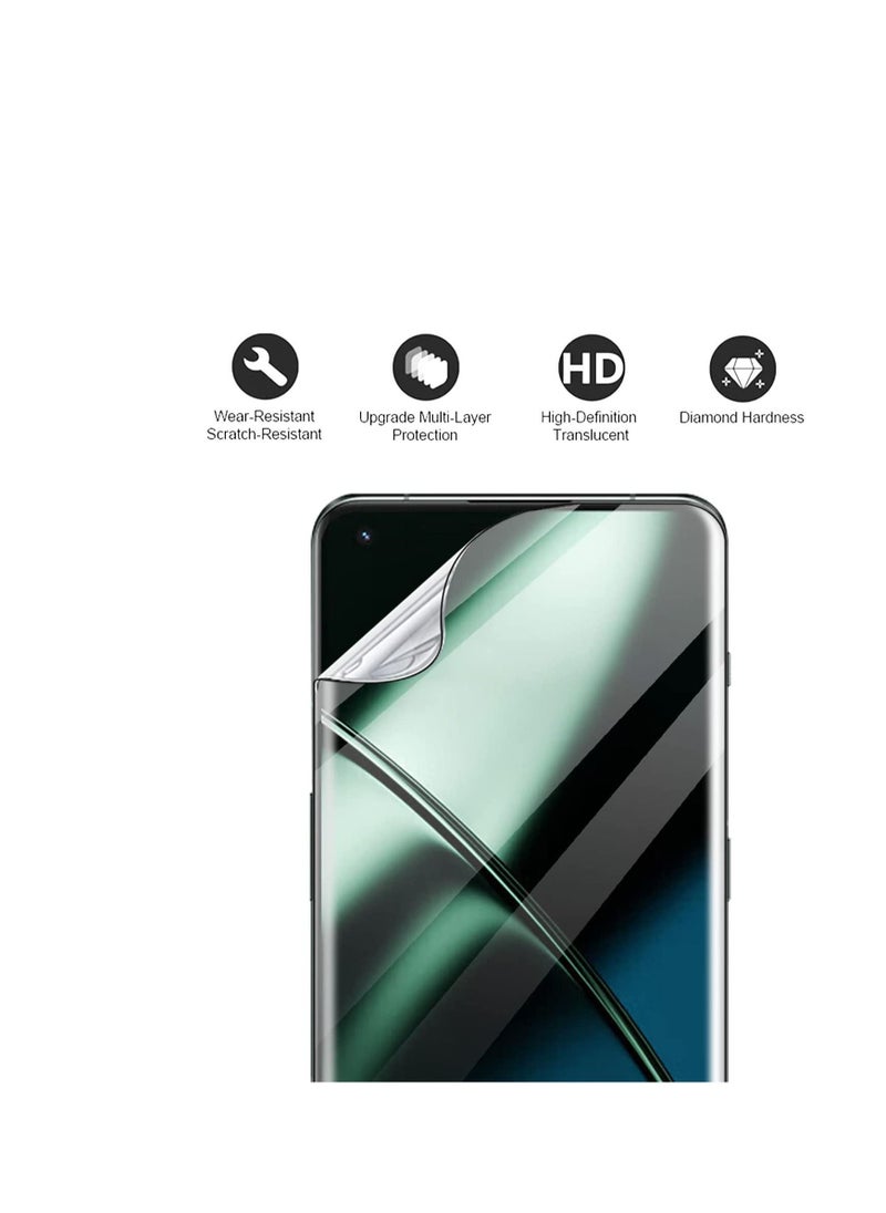 RINCO قطعتان من غشاء حماية هيدروجيل عالي الحساسية لهاتف OPPO Reno 9/9 Pro/9 Pro+/Reno 8T 5g، واقي شاشة شفاف ناعم من مادة TPU [تغطية كاملة] [شفاف عالي الدقة] (ليس زجاجًا مقوى)  - Image 3