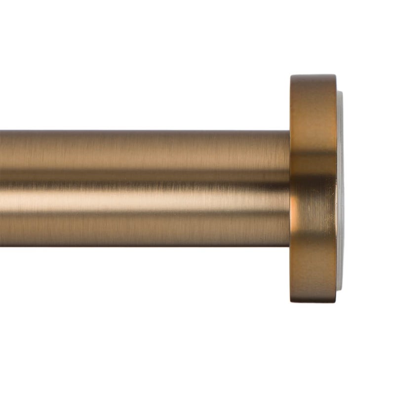 Ivilon Shower Tension Curtain Rod - Adjustable Spring Tension Rod for Shower Curtains, Bathroom, or Windows, Easy to Install, No Drilling Required, Rustproof, Adjustable 36 to 54 Inch Warm Gold - Image 3