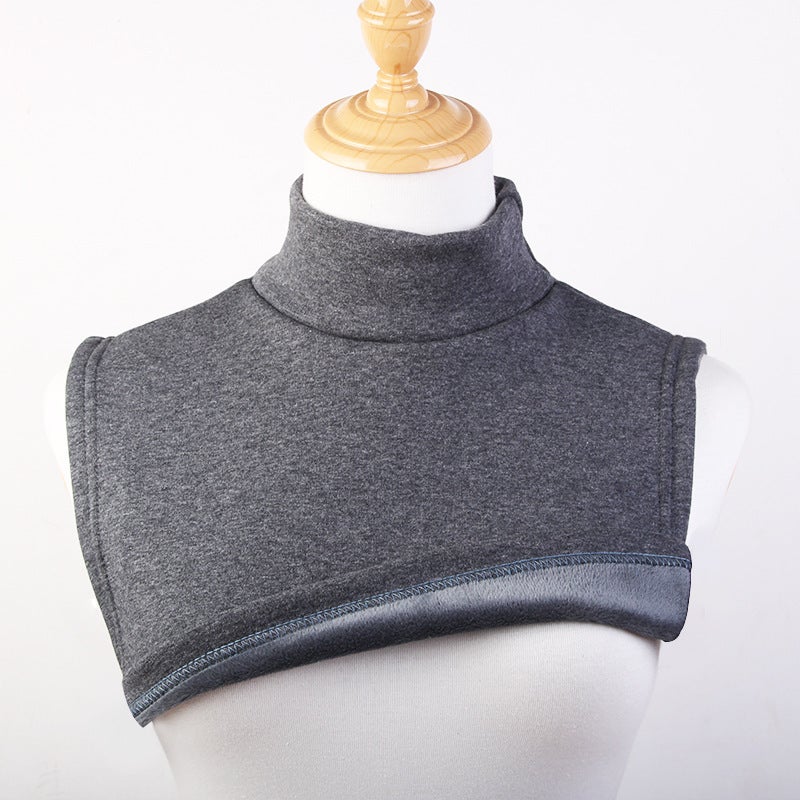 Unisex Fleece-Lined Sweater Collar Snood Dark gray  - Image 1
