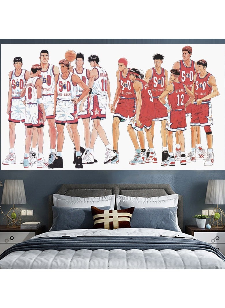 KUYING New Slam Dunk Master Extra Large Room Bed Decoration Wall Cloth 