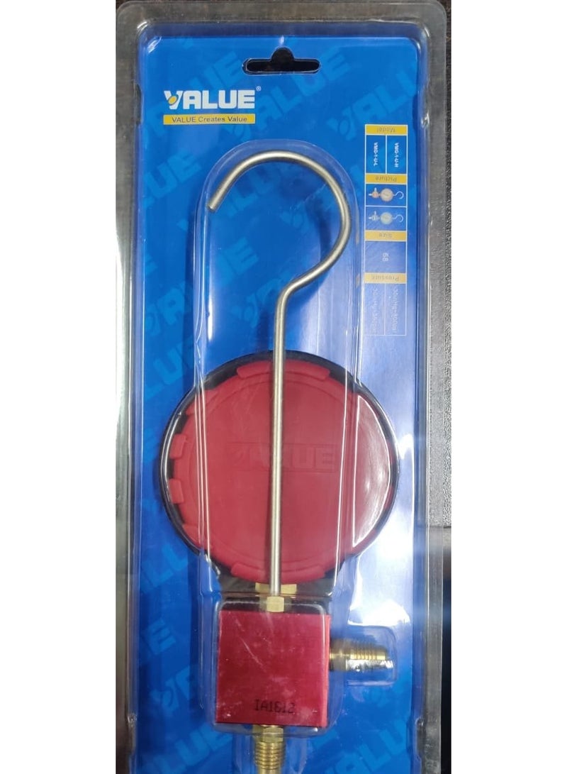 Value Refrigerant Pressure Gauge, Accurate Readings for R22, R134a, R410a, R407c - Image 3