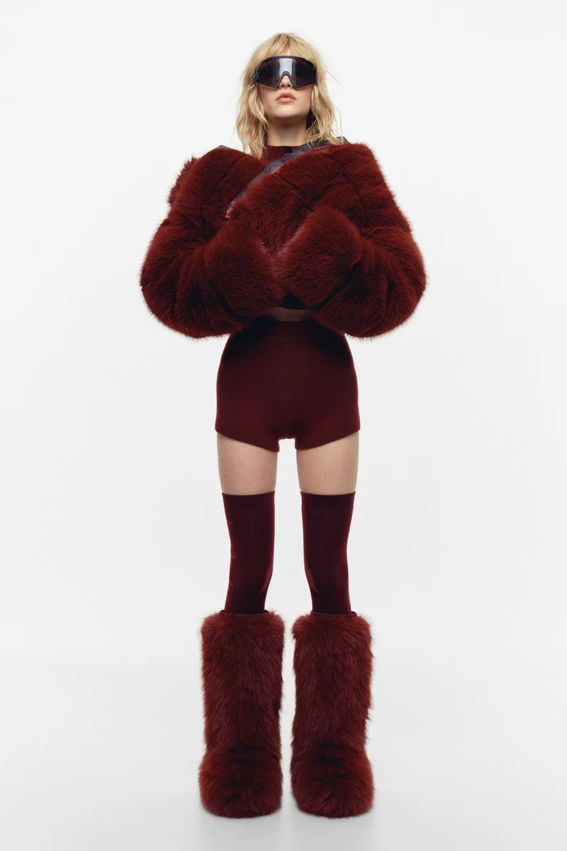 H&M Wool-blend mini shorts