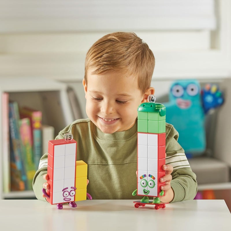 hand2mind hand2mind Numberblocks Friends Thirteen and Fourteen Figures Numbers for Toddlers Math Toys for Kids 35 Small Figurines for Kids Preschool Learning  Education Toys Birthday Gifts for Kids  - Image 2