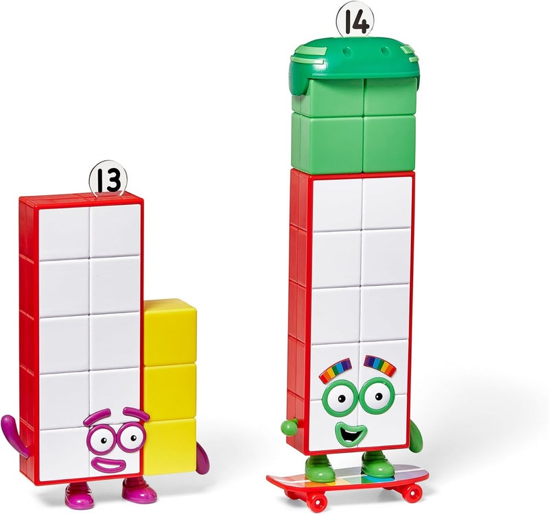 hand2mind hand2mind Numberblocks Friends Thirteen and Fourteen Figures Numbers for Toddlers Math Toys for Kids 35 Small Figurines for Kids Preschool Learning  Education Toys Birthday Gifts for Kids  - Image 1