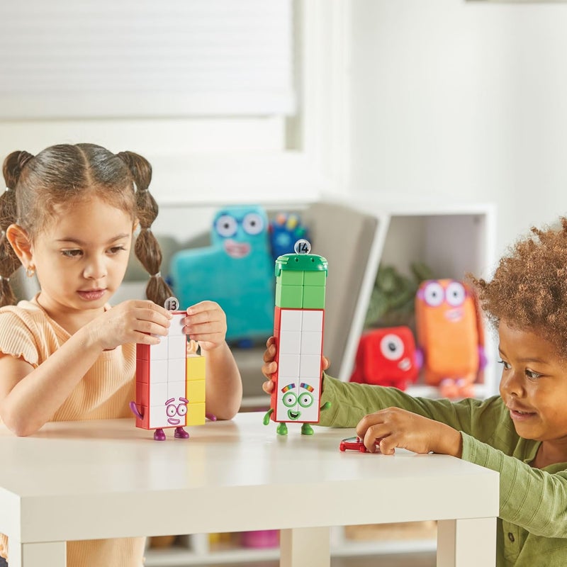 hand2mind hand2mind Numberblocks Friends Thirteen and Fourteen Figures Numbers for Toddlers Math Toys for Kids 35 Small Figurines for Kids Preschool Learning  Education Toys Birthday Gifts for Kids  - Image 4