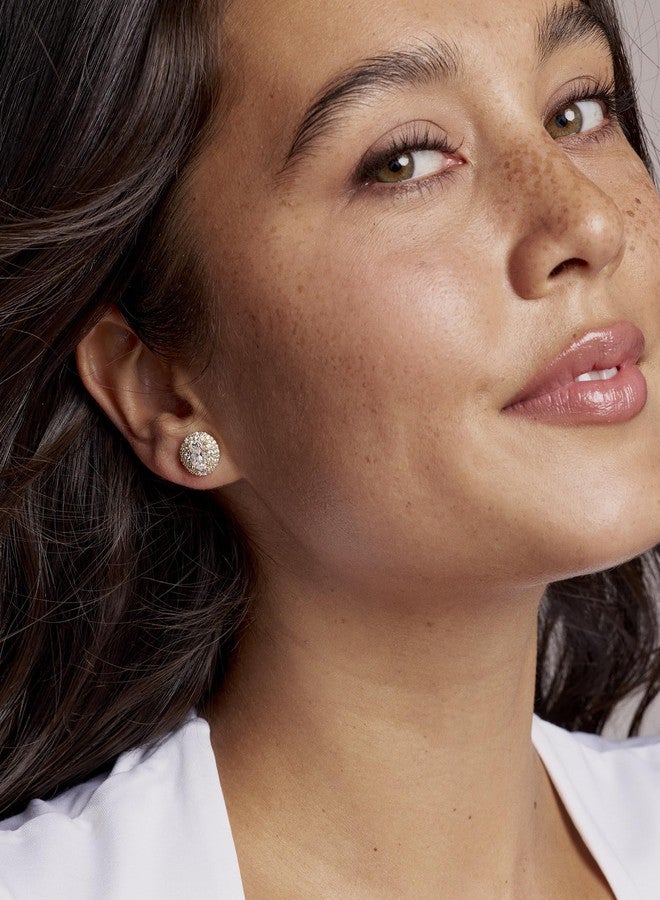 كيندرا سكوت أقراط كيندرا سكوت بيلا المرصعة بالزركون الأبيض، مصنوعة من النحاس المطلي بالذهب عيار 14 قيراطًا، مجوهرات عصرية للنساء - Image 2