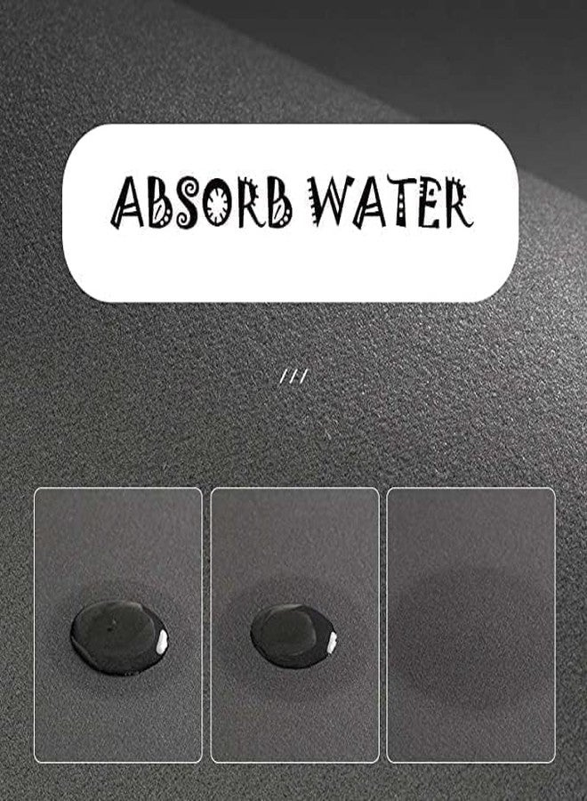 TAGPR 2pcs Kitchen mat Combo Water Absorbent Drying Microfiber Kitchen Bathroom Mat Quick Dry High Absorbency Bath Rug Moisture Wicking Fast Drying Washable Bathroom Door Kitchen mat Combo (Design 1) - Image 2