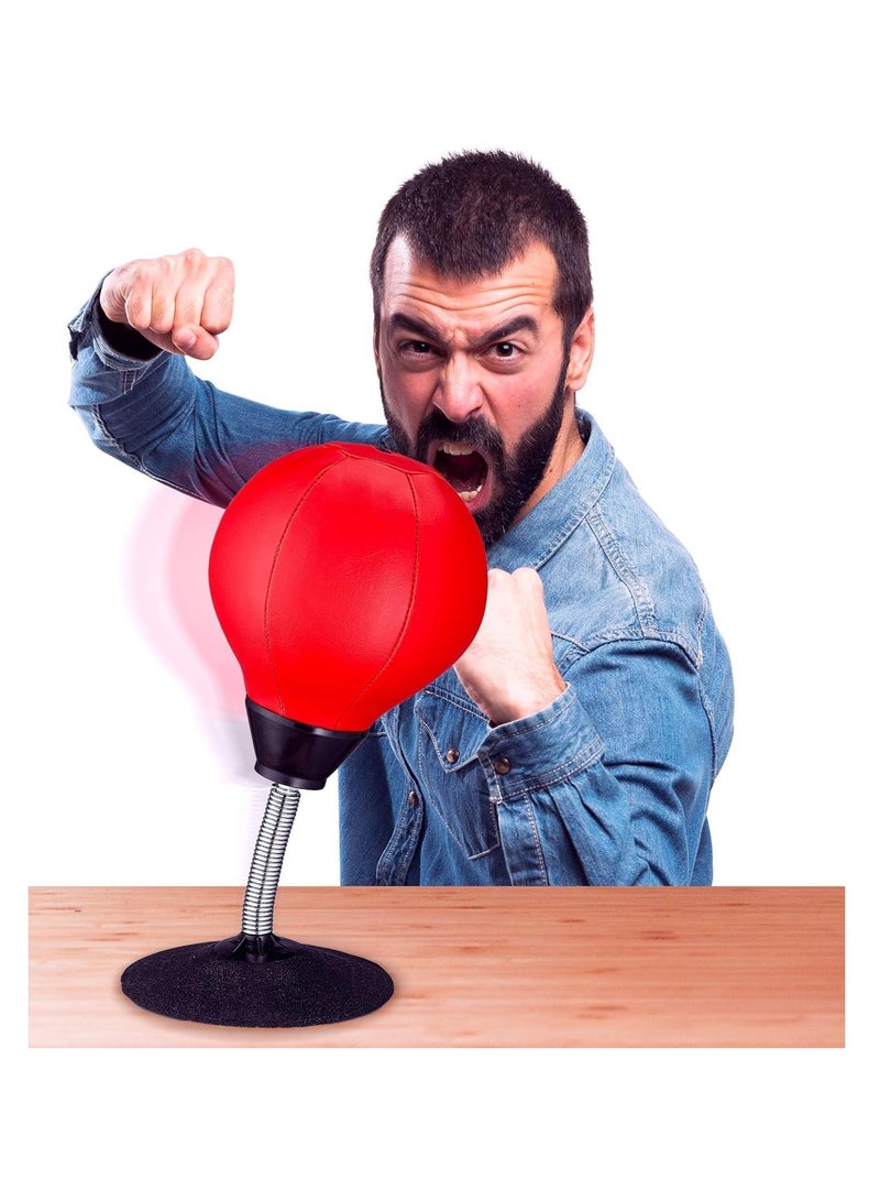 SYOSI Desktop Punching Bag - Suctions to Your Desk, Heavy Duty Stress Relief Boxing Bag, Ideal White Elephant Gift for Boss or Coworker - Image 2