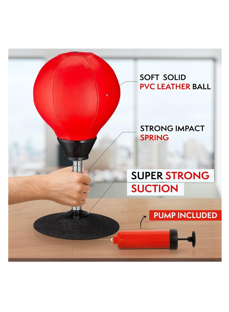 SYOSI Desktop Punching Bag - Suctions to Your Desk, Heavy Duty Stress Relief Boxing Bag, Ideal White Elephant Gift for Boss or Coworker - Image 3