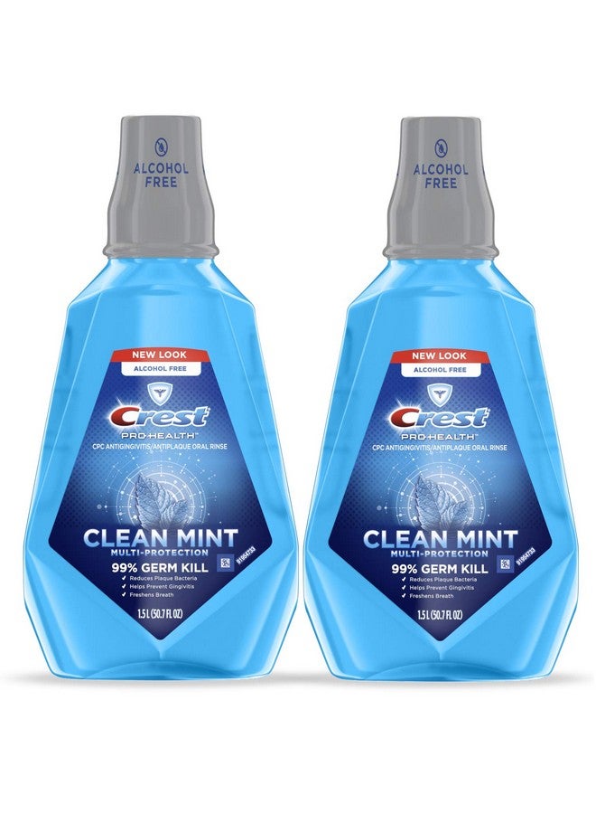 Crest Prohealth Multiprotection Clean Mint Rinse 50.7 Fl Oz Pack Of 2 - Image 1