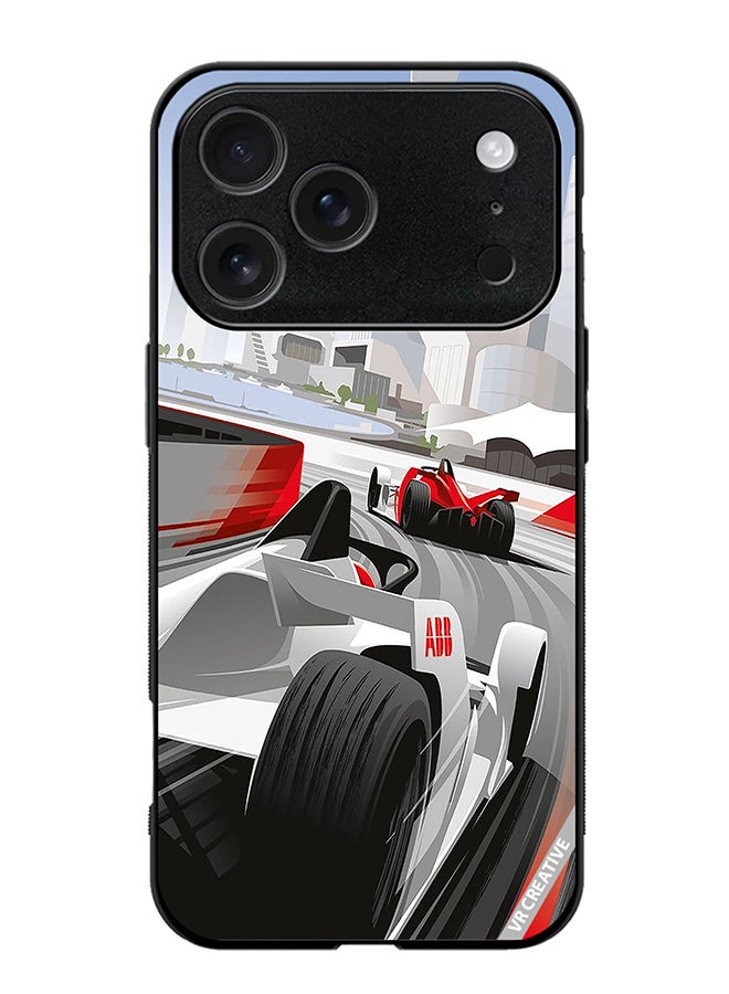 VR CREATIVE Protective Case Cover For Apple iPhone 17 Pro Max F1 Car Racing Design Multicolour