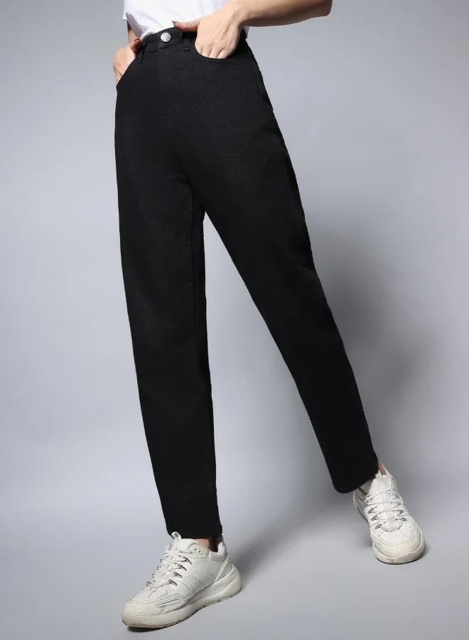 HIGH STAR Women Black Jeans