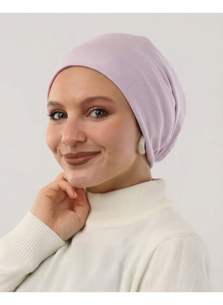 بونيه بدون خياطه موف فاتح