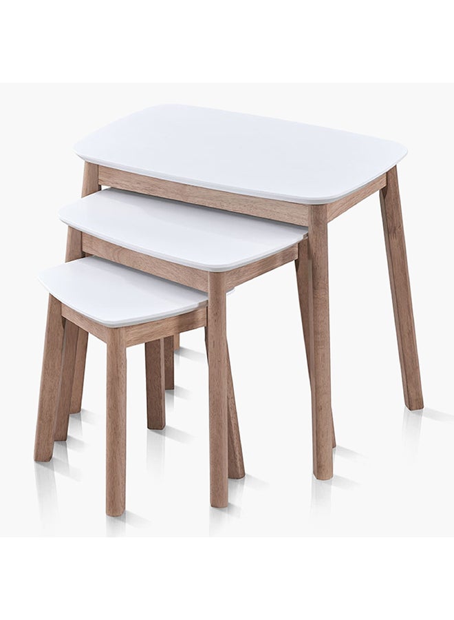 Home Box طقم طاولات نوردية مكون من 3 قطع 36 × 52.5 × 56 سم - Image 1