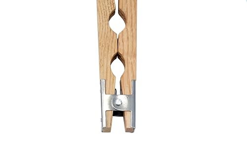 TAURISH Wood Ring Holder Hand Clamp 8-Inch Wooden Grinding Handle for Jewellery Making, Lightweight Tool with Metal Hinged Spring - Professional Quality for Polishing and Grinding Rings - Image 4