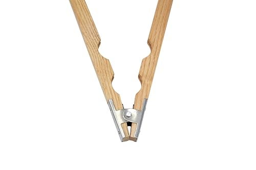 TAURISH Wood Ring Holder Hand Clamp 8-Inch Wooden Grinding Handle for Jewellery Making, Lightweight Tool with Metal Hinged Spring - Professional Quality for Polishing and Grinding Rings - Image 5