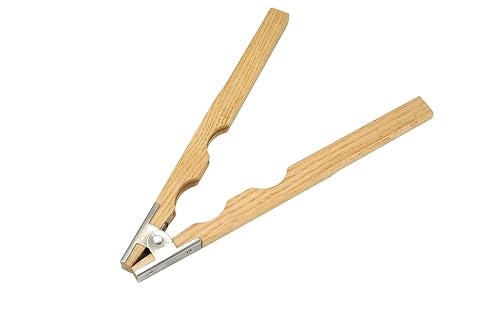 TAURISH Wood Ring Holder Hand Clamp 8-Inch Wooden Grinding Handle for Jewellery Making, Lightweight Tool with Metal Hinged Spring - Professional Quality for Polishing and Grinding Rings - Image 1