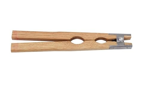 TAURISH Wood Ring Holder Hand Clamp 8-Inch Wooden Grinding Handle for Jewellery Making, Lightweight Tool with Metal Hinged Spring - Professional Quality for Polishing and Grinding Rings - Image 2