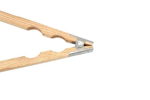 TAURISH Wood Ring Holder Hand Clamp 8-Inch Wooden Grinding Handle for Jewellery Making, Lightweight Tool with Metal Hinged Spring - Professional Quality for Polishing and Grinding Rings - Image 3