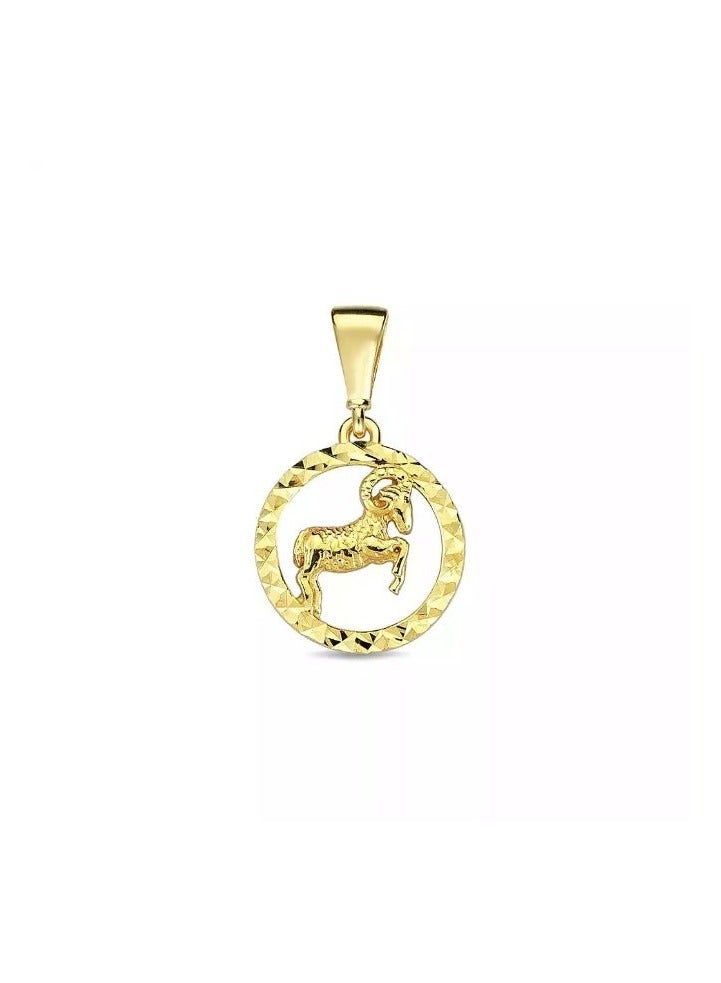 Ruby Art Gold 18K Pure Gold Pendant for Women Aries sign -1.28 Gram - Image 1