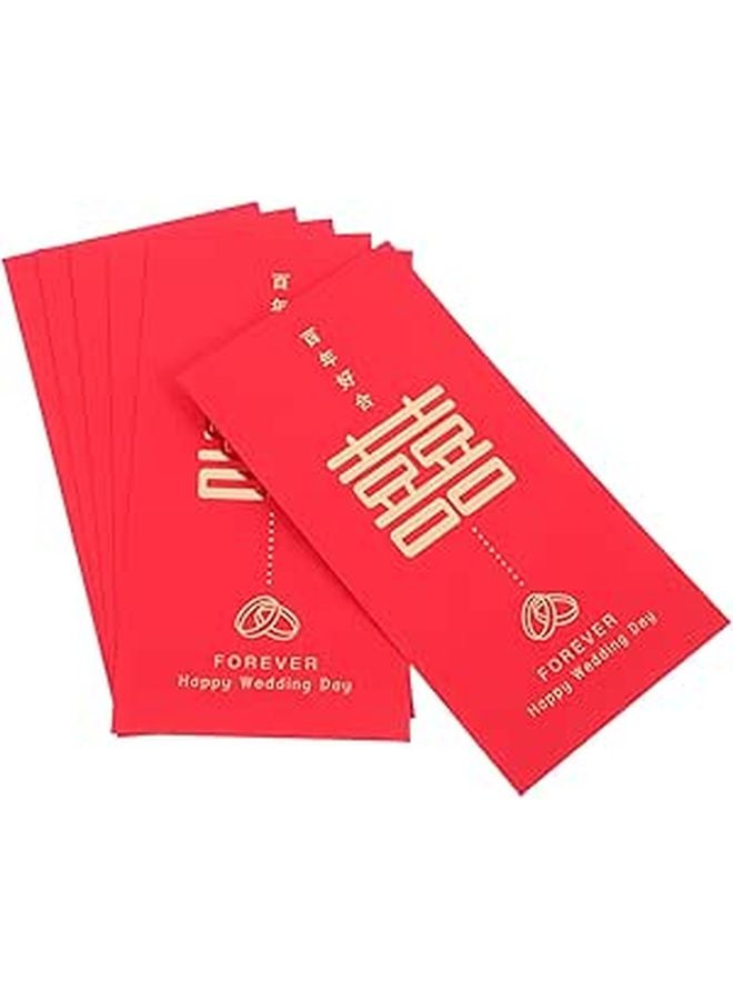 6 Pcs Traditional Chinese Red Envelopes For Wedding Money And Festival Cash Gifts - Image 1