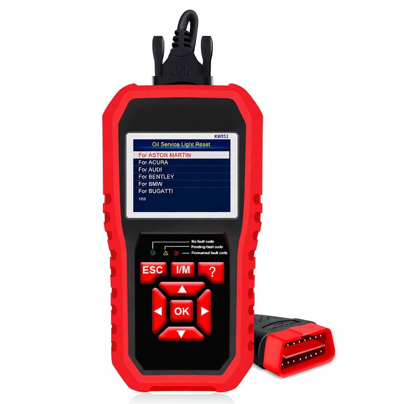 ماسح تشخيصي لเครื่อง آلة السيارة KONNWEI KW851 لتنشيط نظام OBDII أداة فحص ضوء تشخيص عطلات المحرك وإعادة ضبط ضوء خدمة زيت المحرك للسيارات العالمية الصناعة بعد عام 1996 - محو الرموز وقراءتها وتحليل الرموز التشخيصية (DTC) واختبار مستشعر الأوكسجين (O2) وبيانات تدفق الفحص المسبق (I/M) - Image 2
