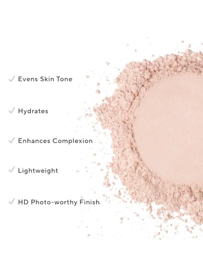 MIRABELLA Pure Press Foundation HDFinish Pressed Powder Buildable Mineral Pressed Powder Compact with Nourishing Jojoba AgeDefying Makeup for All Skin Types Original MediumDark IV - Image 3