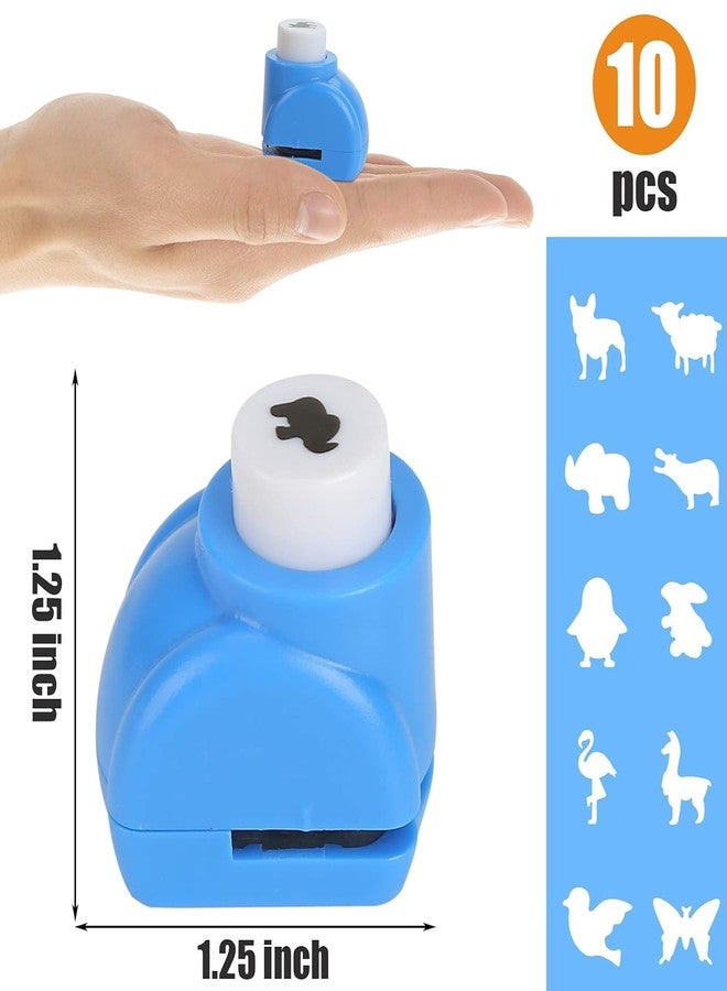 LOVEINUSA 10 PCS Land Animal Shaped Craft Hole Punch Set for DIY Crafting, Scrapbooking, Tissue Paper for Gift Bags, Wrapping Paper and Festival Wrapping Crafts, Birthday Confetti Maker Projects - Image 2