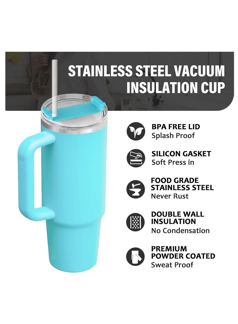 Spall 40OZ Stainless Steel Mug Tumbler with Handle High-capacity Insulated Vacuum Mug Keep Cold and Hot Leak Proof Travel Coffee Mug - Image 2