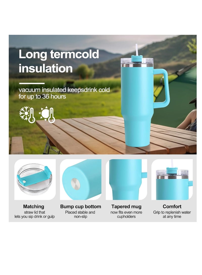 Spall 40OZ Stainless Steel Mug Tumbler with Handle High-capacity Insulated Vacuum Mug Keep Cold and Hot Leak Proof Travel Coffee Mug - Image 3